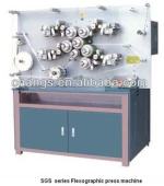 Flexographic press for narrow web