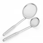 Food Grade Noodle Strainer Mesh Wire Kitchen Colander Strainer Set Stainless Steel Fashion Silver Metal Style Packing Pcs