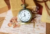 Foreign trade export retro pocket watch Alice in wonderland large size hollow-out long sweater chain wholesale XL259