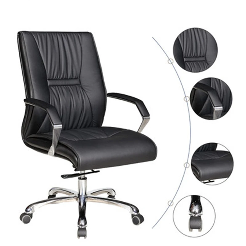 Foshan luxury executive leather workwell comfortable swivel office furniture conference chair visitor chairs specification
