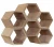 Import Free Standing Stackable 6 Bottle Wooden Honeycomb Wine Rack for Kitchen Countertop from China