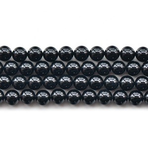 Frosted Black Agate Stone Bead / Matte Black Onyx Stone