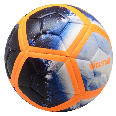 Full Printing Soccer Ball Machine Stitched Football with Embossed 12 Panels High Quality Training Ball