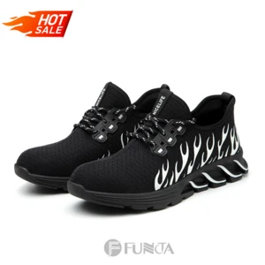 FUNTA Super March Discount China breathable sports design men Steel toe safety shoes