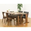 Furniture  modern small dining table set solid wood walnut dining table