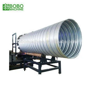 Galvanized steel corrugated culvert pipe making machine