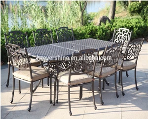 Garden Metal Dining Set / Cast Aluminum Outdoor Furniture