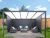 Garden outdoor aluminium pergola with polycarbonate roof