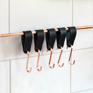 Genuine leather hook Robe Hook Wall Mount Towel Hook Hanger Home Kitchen Wall Door Bathroom