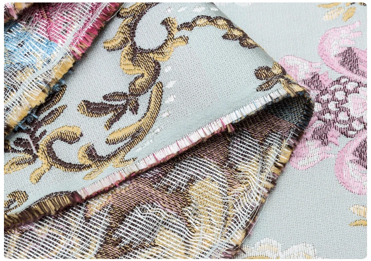 GG030 Heavy industry relief embroidery jacquard garment fabrics retro light luxury cheongsam yarn-dyed brocade silk fabric