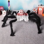 GIGA high simulation black spiders web skulls decoration halloween spider