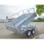 Import GINO Pull Behind Motorcycle Trailer 20ft Container Full Welded Trailer from China