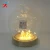 Glass ball with wood&amp;bamboo&amp;glass base for craftes decoration