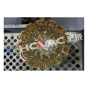 Glass cup PVD titanium coating machine, Glass cup plates gold coating equipment