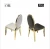 Import Gold and sliver plated luxury modern style metal  steel dining tables and chair from China