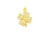 Import Gold plated cubic zircon charm pendant necklace from India