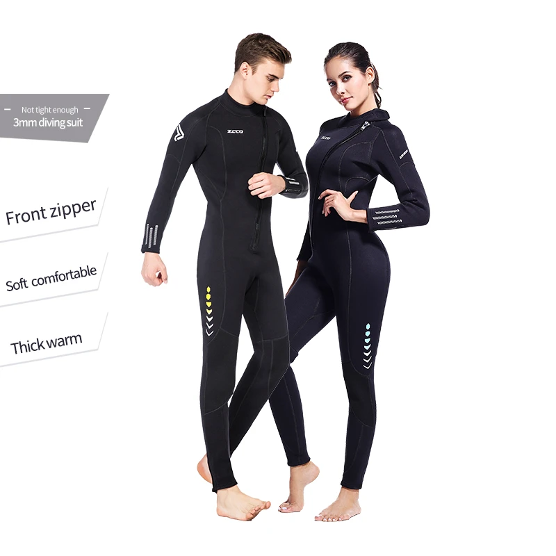 Good Quality Front Zip Snorkeling Diving Surfing Full Wetsuit Men,Super Stretch Neoprene 3Mm Wetsuit Diving