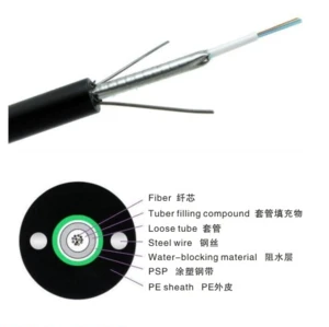 GYXTW factory -central loose tube 4 core  multimode fiber optic cable