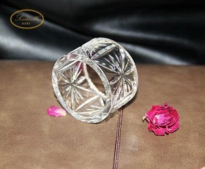 Hand Press Glass Napkin Ring Bulk Wholesale Napkin Rings For Weddings