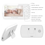 HD 1080P 4.3 inch LCD Screen IR Night Vision Wireless audio wifi baby temperature sensor Two Way Audio baby monitor wifi camera