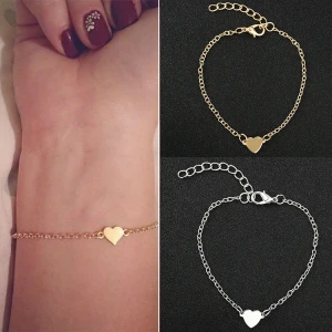 Heart Design 925 Silver with CZ Bangle Bracelet Fashion Jewelry Jewellery