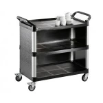 heavy duty hand trolley rolling storage tool cart service plastic utility cart