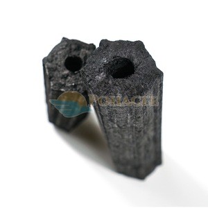 Hexagonal Sawdust Briquette Charcoal BBQ rotisserie spit