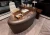 Import High End Design Modern Luxury High Gloss Veneer Desk Home Office Furniture Set from China