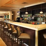 High End Hotel Restaurant Set 5 Star Hotel Furniture Custom Made Banquete Furniture Bar Stool Chair and Table