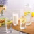 High quality 12oz Octagonal Glass Tumbler transparent juice glass Pressed drinking glass cup