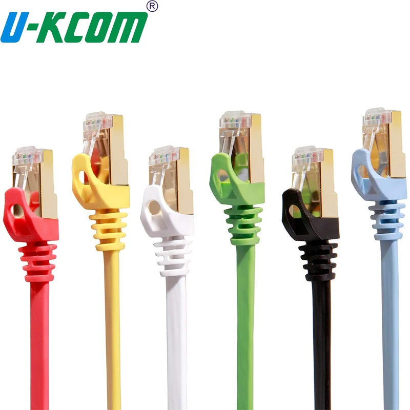High Quality 1M 2M 3M Flat SFTP cat7 ethernet cable patch cord cable