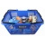High Quality blue  insulated PP plastic fashion recycled shopping basket