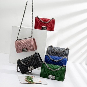 High quality Casual Lozenge Square Shoulder Bag Chain Messenger Bag For Women