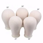 High Quality Cheap Hair Extension Tools Canvas Cork Block Head 21" 22" 23" 24" 25" Wig Mannequin Display Stand