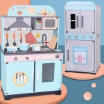 High Quality Chinese Kitchen Toy Wooden Simulation Kitchen Toy Mini Kitchen Toy Set