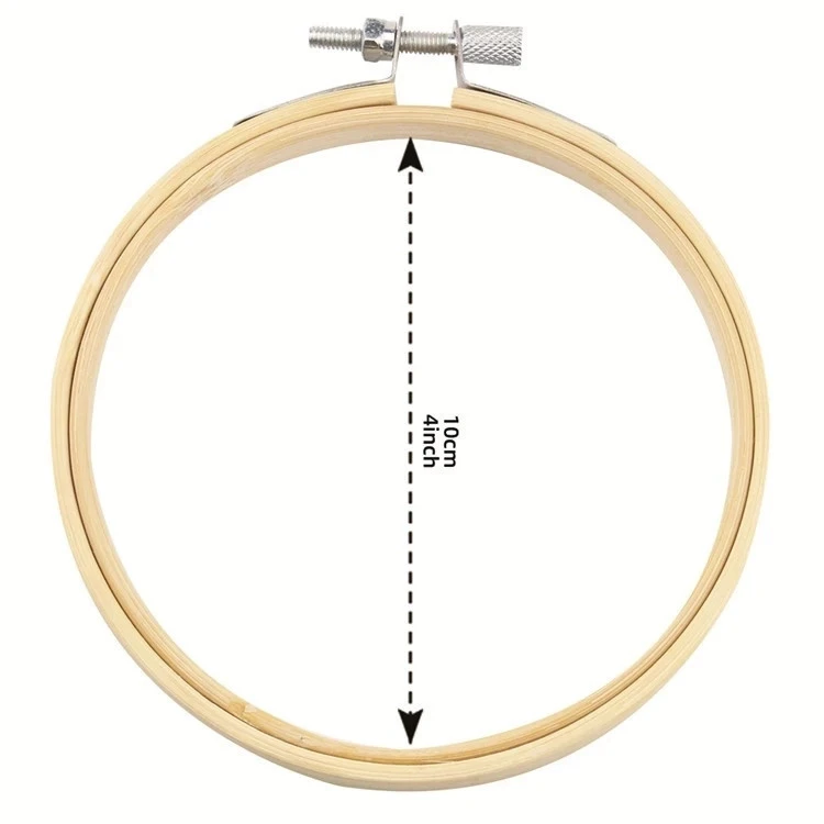 High Quality Creative Environmental Protection Cross Stitch Kit Wood Frame Natural Bamboo Embroidery hoop