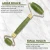 Import High Quality Custom Double Welded Xiuyan Jade Facial Massage 100% Natural Green Jade Roller from China