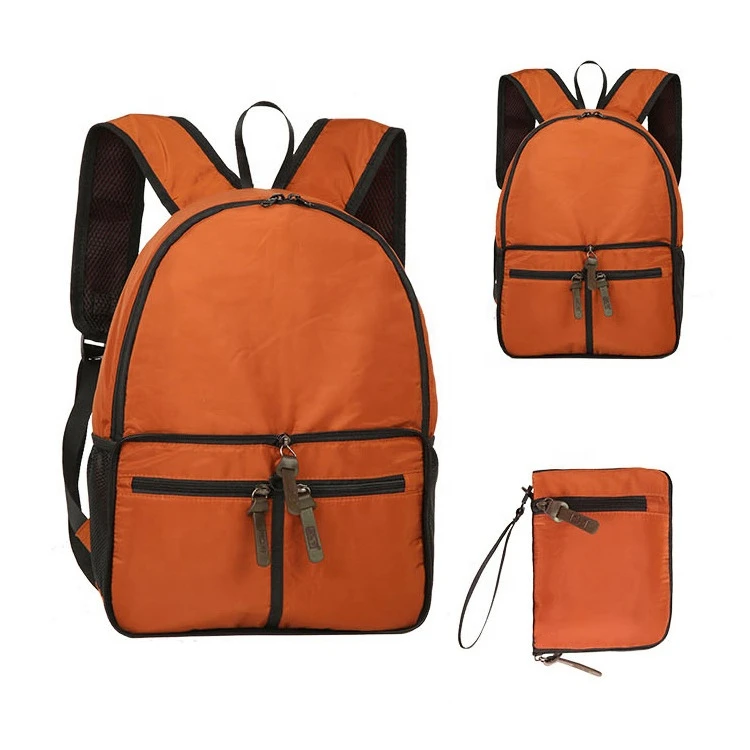 High quality lightweight waterproof polyester foldable hiking backpack