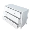 High quality  wooden bedroom dresser white 3 drawer white dresser