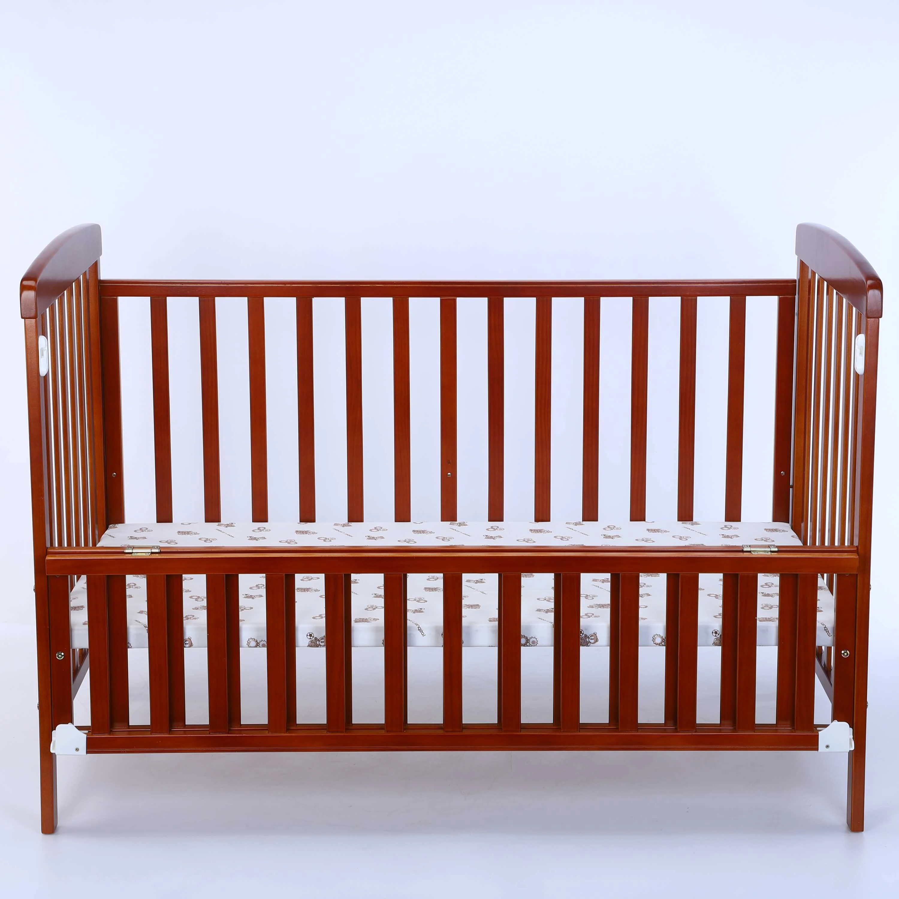 High railing safety crib baby bedding baby wooden bed