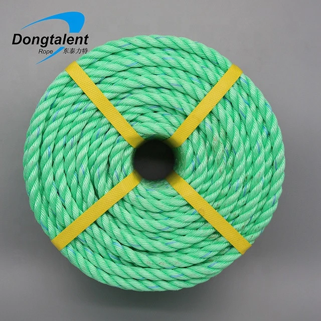 High strength cheap polypropylene PP polyethylene plastic twisted packaging rope cord string twine for fishing from dongtalent