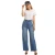 Import high waist fashion style women autumn jeans 2021 solid color ladies casual denim pants from China