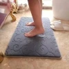 highly absorbent Nonslip Custom Size Flannel Memory Foam Bathroom  Mat