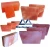 Import himalayan orange pink Salt Brick Slab and plates from Pakistan