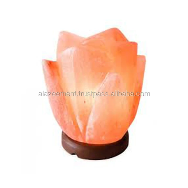 Himalayan Special Design Lotus Crystal Rock Salt Lamp