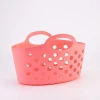 Hollow plastic toiletry storage basket Snacks storage shopping basket Simple style dirty clothes basket