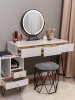 Home Furnishing Twopiece Vanity Set with Queen Anne Design Rich