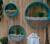 Home indoor flower pot wall-mounted circular decorative flower pot