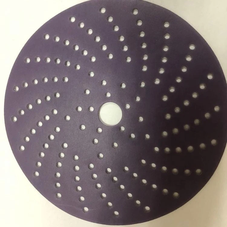Hook and loop abrasive purple sanding disc suitable for automobile industry