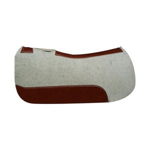 Horse Riding Equipment 1Inch Thick Pressed Contoured Western Wool Felt Saddle Pad